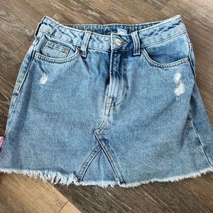 h&m jean skirt